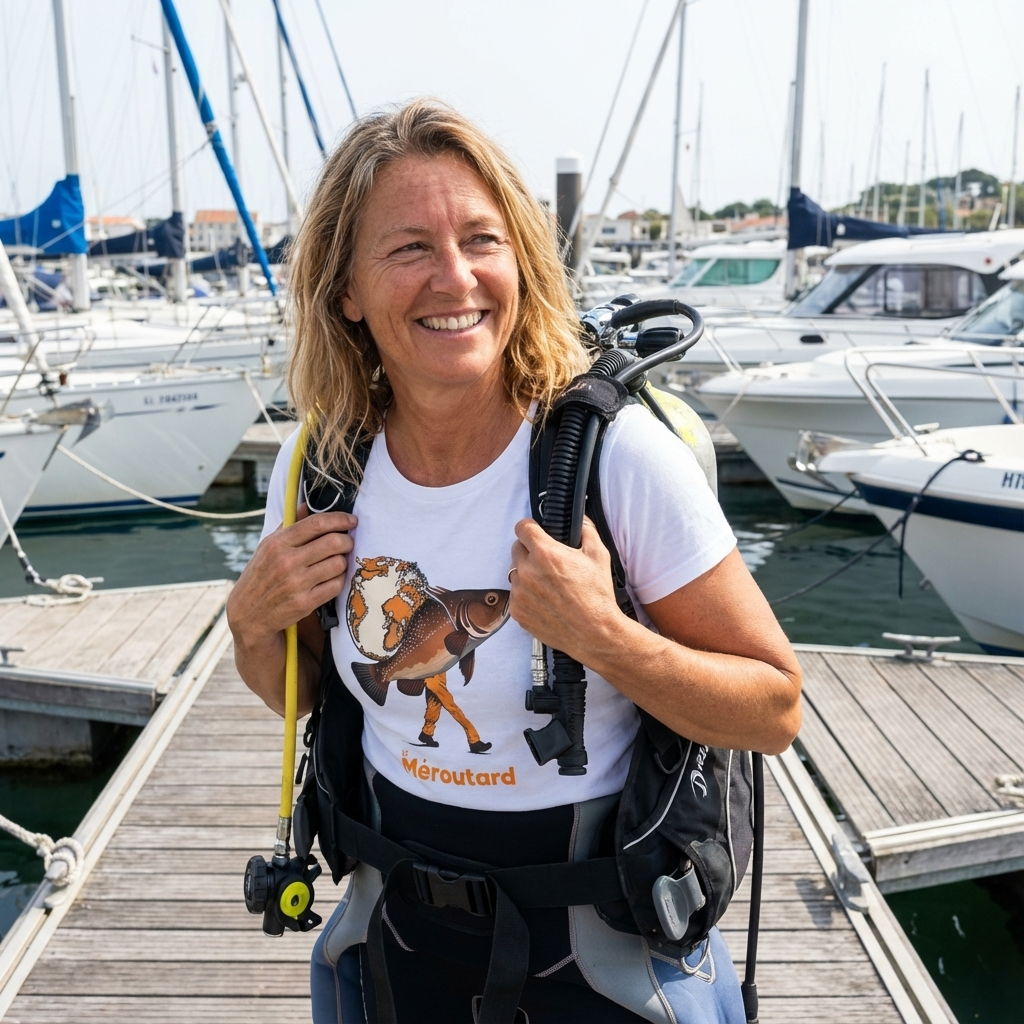 T-shirts Femme Plongée