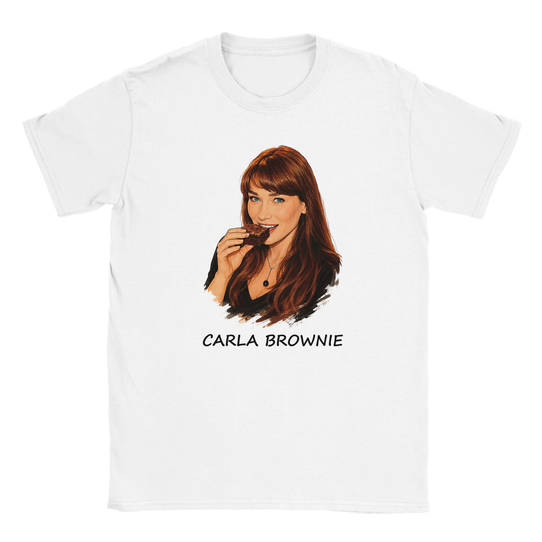 T-shirt femme « Carla Brownie » : un jeu de mots délicieusement gourmand.