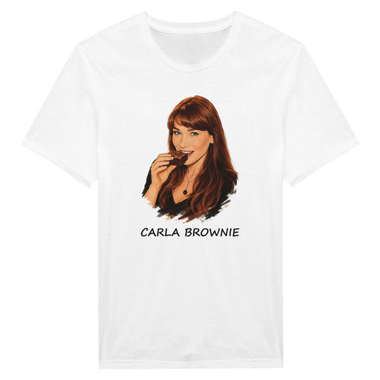 T-shirt femme « Carla Brownie » : un jeu de mots délicieusement gourmand.