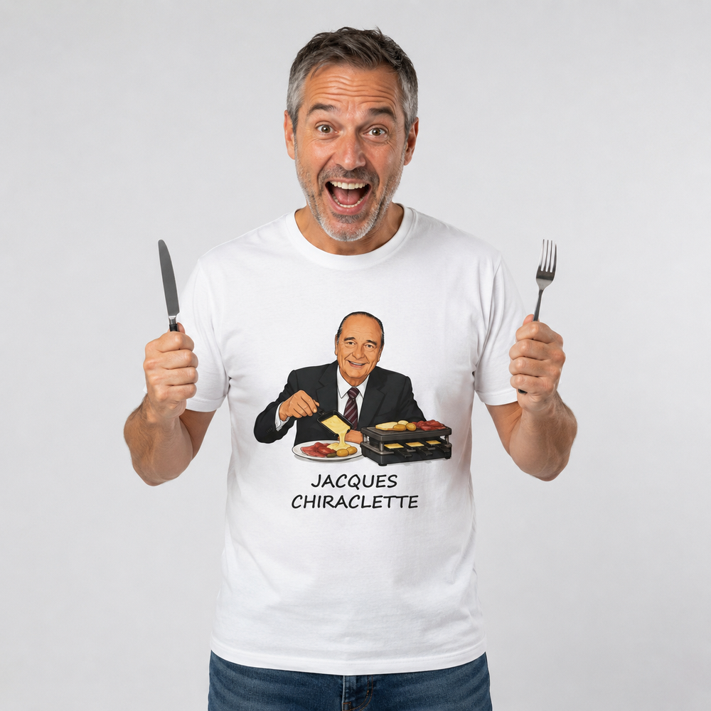 T-shirt Homme Jacques Chiraclette