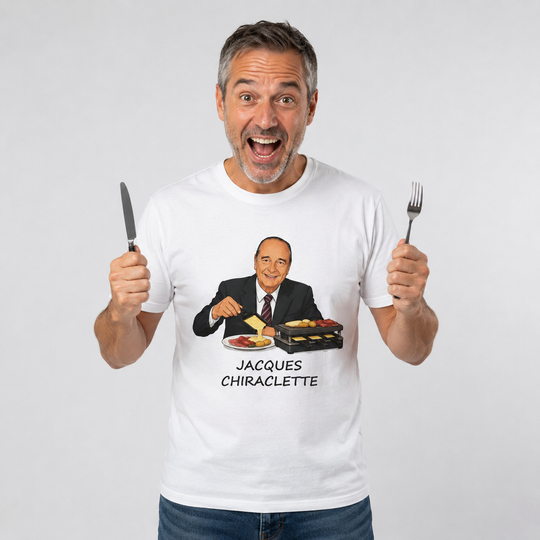 T-shirt Homme Jacques Chiraclette