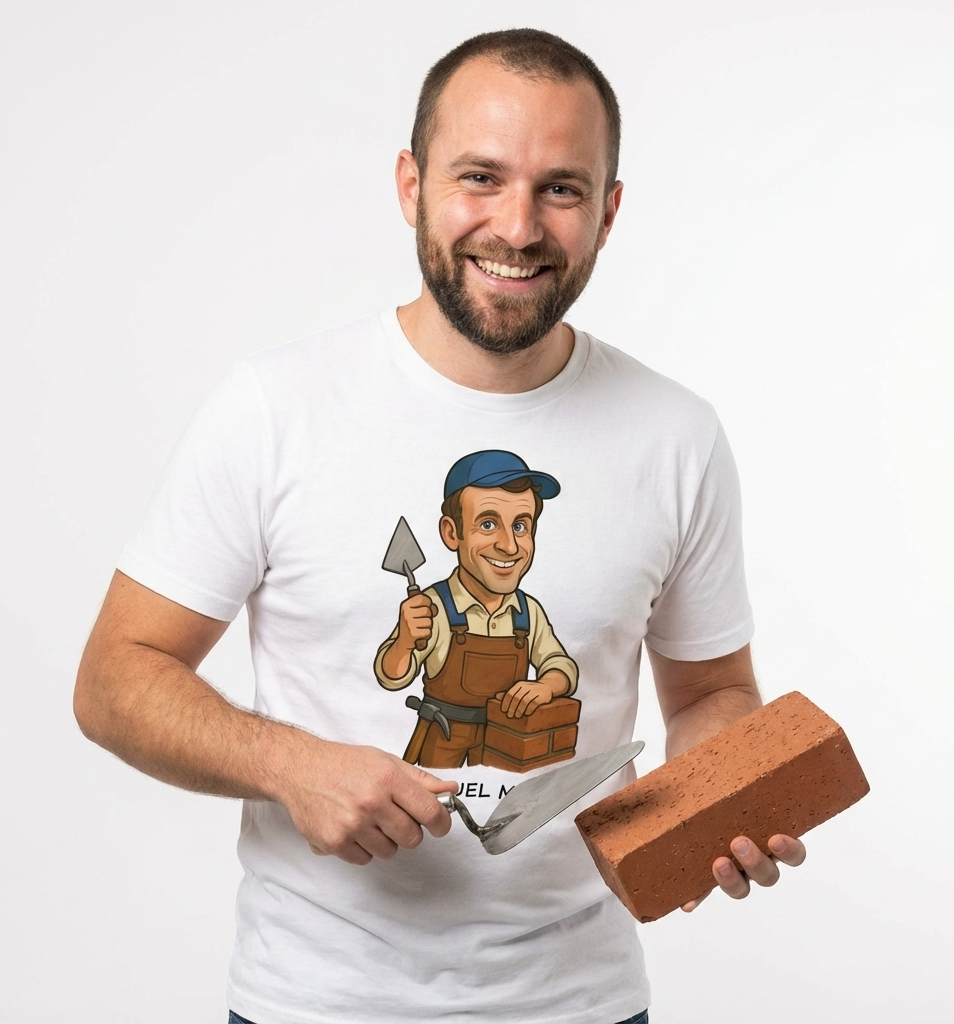 T-shirt Homme Emmanuel Maçon