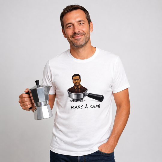 T-shirt Homme Marc à café