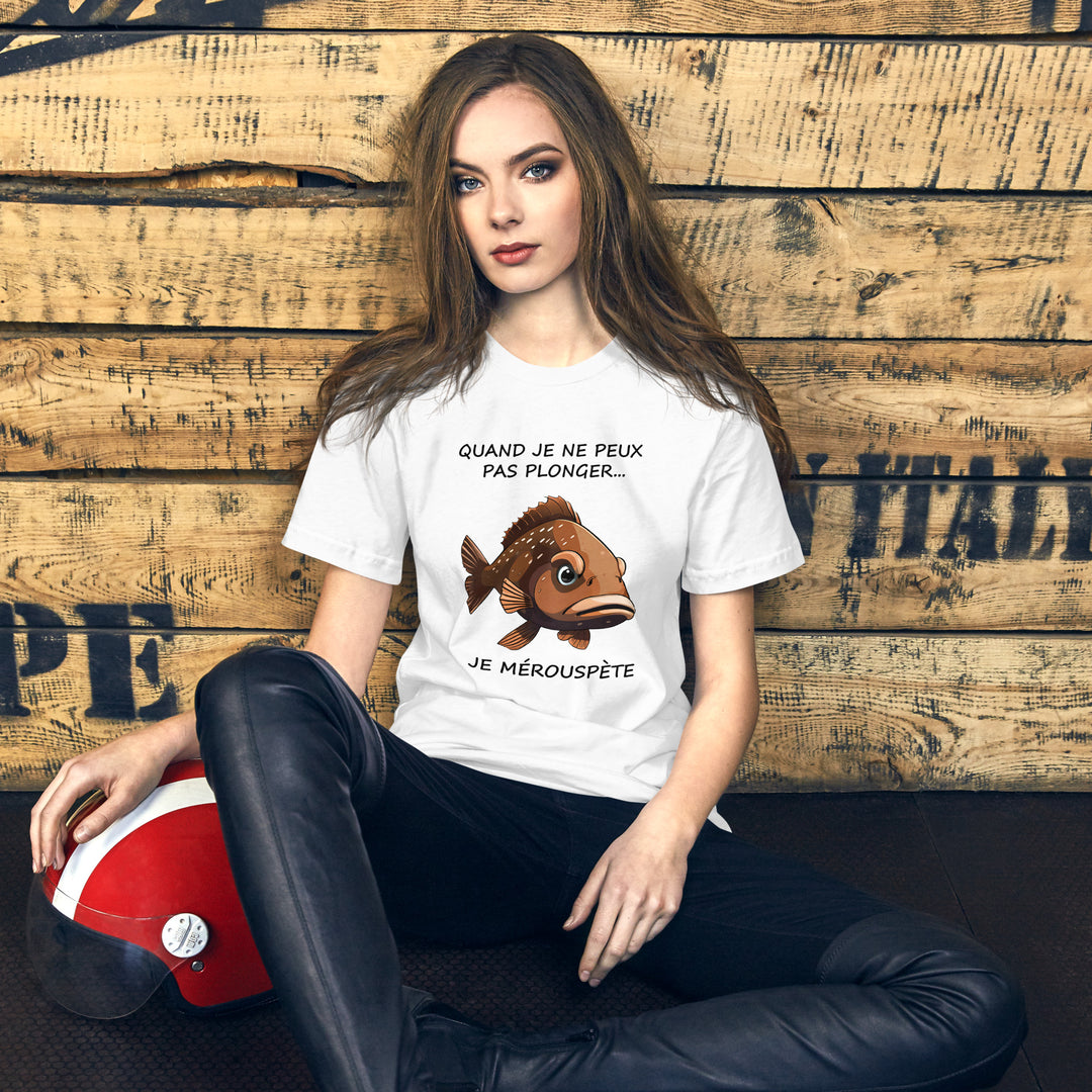 T-shirt Femme Je mérouspète