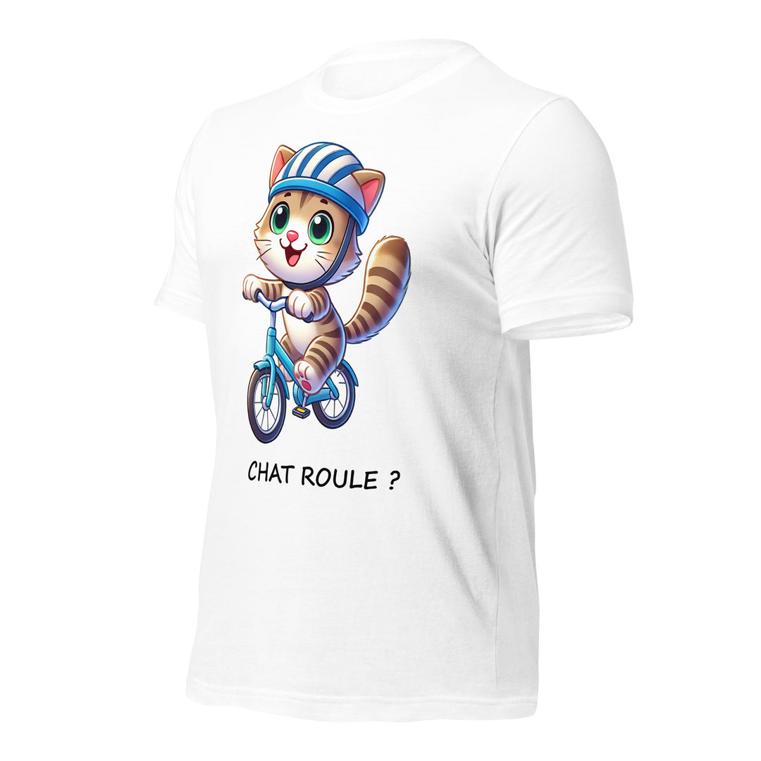 T-shirt Femme Chat Roule