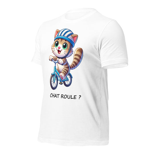 T-shirt Femme Chat Roule